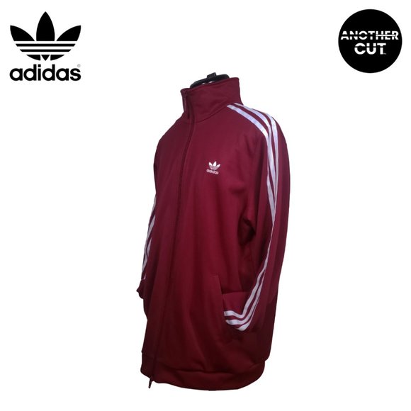 Adidas jacket for women in burgundy - Picture 2 of 4